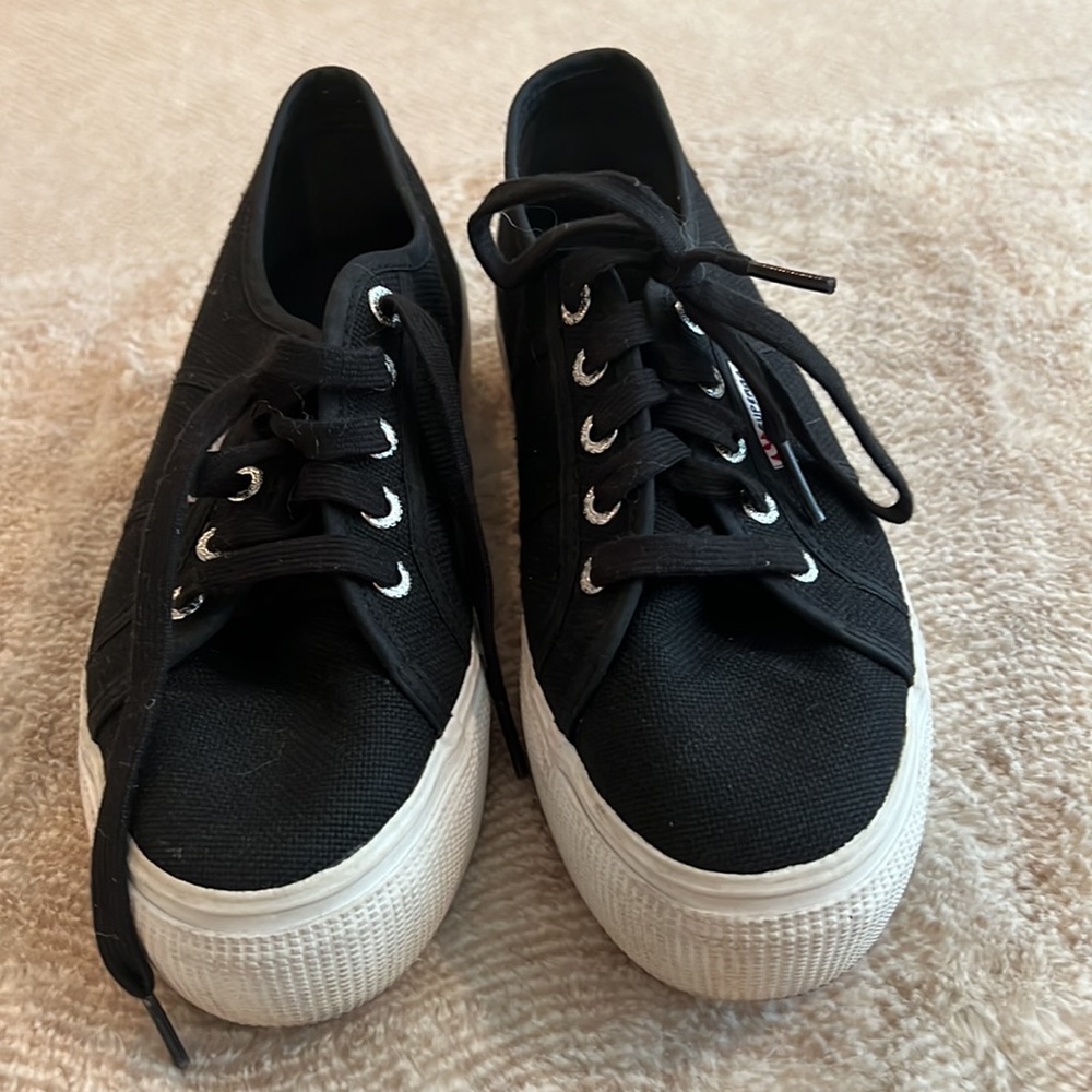 Superga Black Platform Sneaker - image 2